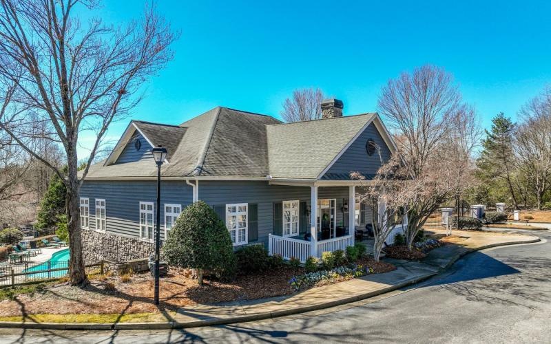 a house with a fence around it